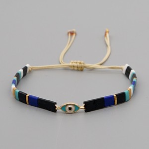 Go2boho Bracelet Mauvais œil Pour Dames Boho Réglable Bijoux En Perles Miyuki <span class=keywords><strong>Tila</strong></span> - Product Image 5