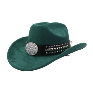 Sombreros <span class=keywords><strong>Indiana</strong></span> <span class=keywords><strong>Jones</strong></span> de haute qualité en stock USA Texas daim Western Cowboy <span class=keywords><strong>chapeau</strong></span> en gros unisexe extérieur luxe haut Fedora chapeaux - Product Image 2