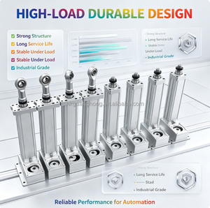Actionneur linéaire électrique, corps en aluminium, cylindre à piston, course personnalisable, certifié CE - Product Image 2