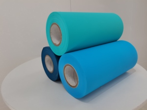 Rouleau de <span class=keywords><strong>film</strong></span> PEVA uni personnalisable en gros, durable et imprimable pour rideaux de douche, nappes, imperméables – Vente directe usine - Product Image 1