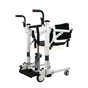 ヘビーデューティー障害者ケアホイスト移動機車椅子油圧トイレリフト患者移動椅子便器付き