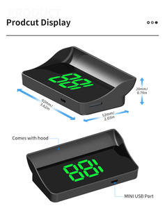 Wohefu Phổ Kính Chắn Gió Projecto GPS Xe HUD Type-C Đầu Vào Phổ Đồng Hồ Tốc Độ Đầu Up Hiển Thị Cho Tất Cả Các Xe - Product Image 6