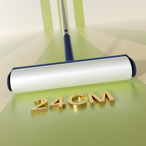 Fusselrolle mit langem Griff, staubdicht, drehbar, tragbar, Bodenreinigung, wiederverwendbar, Fusselroller für Teppiche - Product Image 4