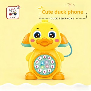 YD TOYS Çocuk Telefonu Simülasyonu Sabit Hatlı Oyuncak Işıklı ve Müzikli Erken Eğitim Eğitici Oyuncak Kızlar İçin Toptan - Product Image 2