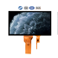 Écran tactile capacitif TFT lisible à la lumière du soleil de 7 pouces Résolution 800x480 Interface RVB Écran LCD 50 broches Type TN LED