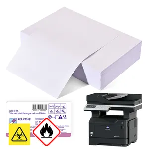 Kertas Stiker A3 A4 Premium Dapat Dicetak Kertas Stiker Bebas Kayu Putih Kertas Perekat Diri untuk Pencetak Inkjet dan Laser