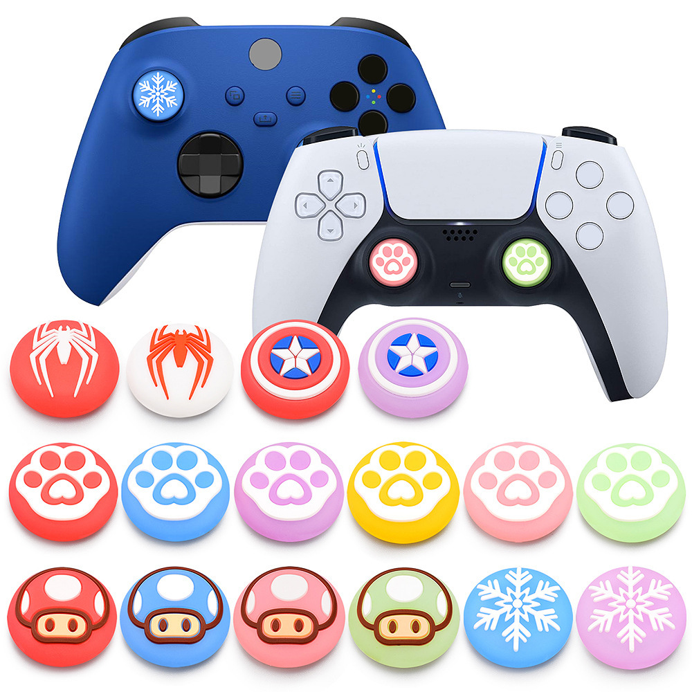NEWDERY 10 tappi joystick per controller PS5/PS4, design antiscivolo con impugnatura laser, resistenti all'usura, per controller PS5/PS4, 10 pezzi
