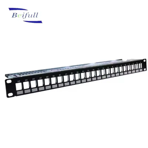 Rj45 <span class=keywords><strong>1U</strong></span> 19 "port vierge Cat6 du tableau de connexions de réseau 24 avec le gestionnaire de câble - Product Image 3
