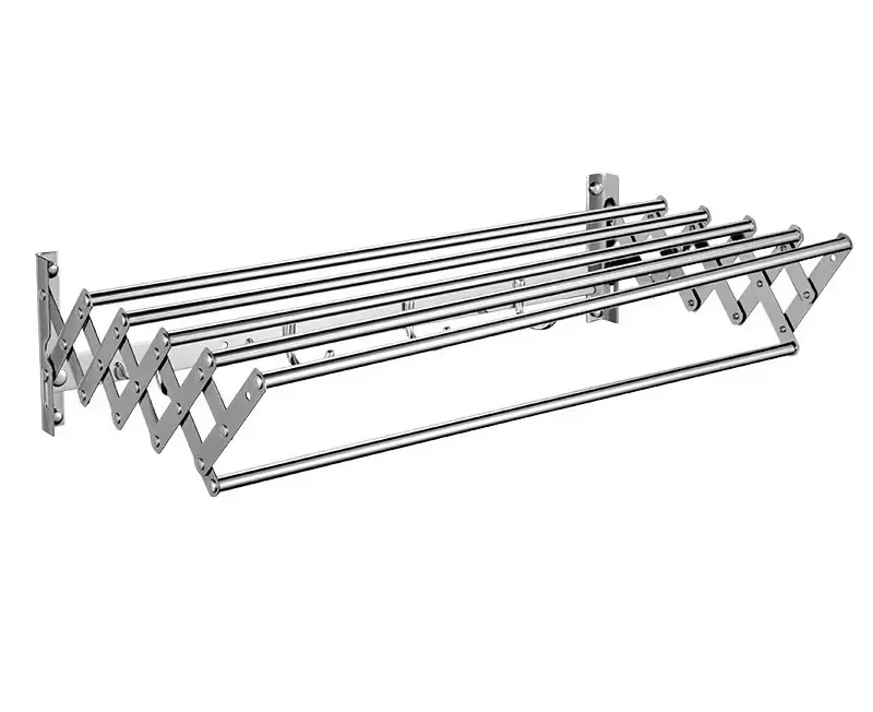 2022新商品ステンレス鋼折りたたみ式拡張可能6極タオルラック浴室用