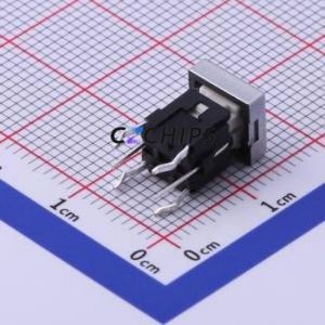 K6-6163D02 Tactile Switch Through hole Component (THT) Switch 1.6N Through Hole 10mm 10mm - Product Image 2