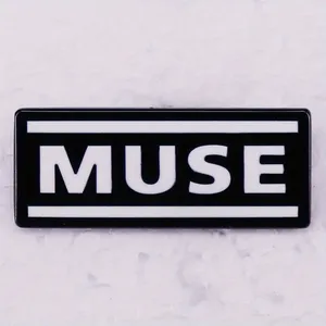 "<span class=keywords><strong>MUSE</strong></span>" Alphabet Musique Badge Broche Accessoire Bande Accessoire Collier Pin - Product Image 2