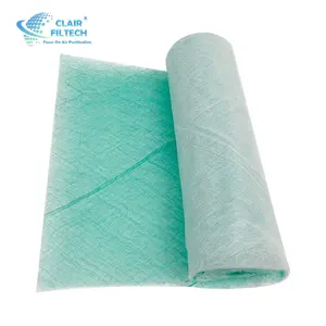 Glass fiber paint fog felt filter cotton green white filter cotton for Spray Booths High Dedusting Spray Booth Filters