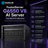 Serveur IA FusionServer G6550 V8 6U entièrement pré-testé pour les tests en laboratoire d'IA, la recherche scientifique et l'entraînement de modèles