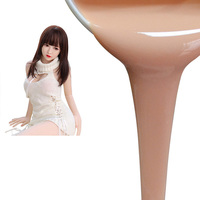 Caoutchouc de silicone liquide médical platine couleur chair sans huile, matière première pour poupée en silicone intégral