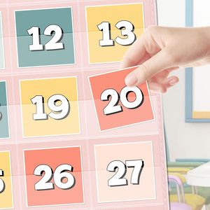 Calendario de bolsillo de poliéster para gestión del tiempo, diseño minimalista rectangular para la vuelta al cole - Product Image 2