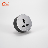 Nouvelle arrivée UK Standard Surface Wall Power Track Socket Cuisine Smart Hidden USB Socket avec lumière LED Smart Home Accessory