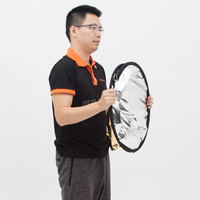 Réflecteur ovale portable Godox 2 en 1 100x150cm, réflecteur diffuseur d'éclairage photo pliable pour studio photo