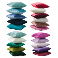 American Styles 18X18 Plush Velvet Reversible Waterproof Plant Cushion Cover Woven Techniquen Pillows