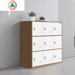 Armoires à casiers modernes à 9 portes pour la maison, le bureau, la salle de sport, l'atelier, l'entrepôt et la chambre à coucher, pour une utilisation scolaire - Product Image 3