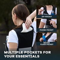 Sac à dos tactique léger en polyester pour hommes, personnalisé OEM ODM, pour course à pied, trail, cyclisme, randonnée, avec gourde