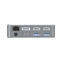 Station d'accueil Type-C 15 en 1 USB-C vers 3 écrans (3 moniteurs) pour Macbook Windows avec DP 4K 60Hz VGA PD 100W Hub USB C