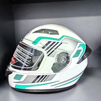 Casques de moto ABS certifiés 3C, demi-visage, intégraux ou ouverts, avec logo personnalisé, fermeture rapide et double visière