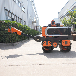 Rouleau compresseur hydraulique de haute qualité à deux roues, force de compression de 20KN, moteur diesel/essence de 13HP et mode de démarrage double de 800KG - Product Image 2