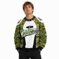 Sweat-shirt camouflage à blocs de couleur pour homme, avec logo personnalisé ODM, impression numérique, pour les sports de plein air, automne-hiver