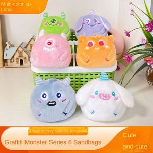 ตุ๊กตาจี้พวงกุญแจ Little Monster หลากสีสัน สไตล์กราฟฟิตี สำหรับเด็กผู้หญิง ของใช้ในบ้านที่ยั่งยืน - Product Image 6