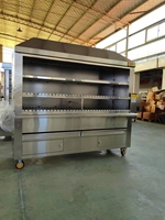 BBQ professionnel fabrication gril en acier inoxydable brûleur intégré Barbecue gril à gaz pour extérieur et intérieur