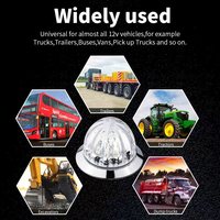 Nouvelles feux de position latéraux LED miniatures WTTG en forme de pastèque, étanches IP67, pour camions, remorques et bus
