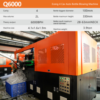 Machine de soufflage de bouteilles automatique linéaire Eceng Q6000 6000BPH abordable, haute qualité pour projets d'usines d'eau pure