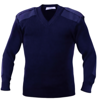Pull-over unisexe d'hiver Huaweina WorkUni-878 pour agent de sécurité, bleu marine, vert olive, avec coutures invisibles
