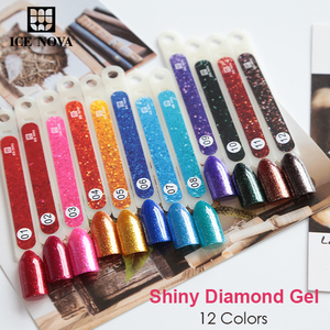 Esmalte de gel de diamante brillante ICE NOVA, polvo brillante, caramelo más suave, Hema/Tpo Free, más brillante, nuevo diseño, Etiqueta Privada - Product Image 5