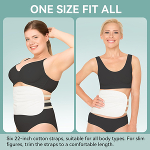 Reusable Castor Oil Pack <b>Wrap</b> for Stomach Belly and Liver Leakproof Castor Oil Waist <b>Wrap</b> with Adjustable Straps Washable - Product Image 5