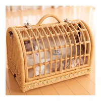 Top <strong>Selling</strong> Rattan Pet Cages Pet With Lids and Handle Handmade Brown Wicker Pet Carrier Bags <strong>Houses</strong> and Furniture Hanging Out