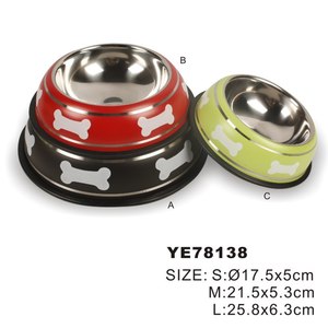 7 tamaños de acero inoxidable personalizada para mascotas perro tazón anillo de goma - Product Image 5