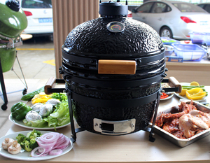Parrilla de Carbón Cerámica Portátil SEB Kamado de 16 Pulgadas, <span class=keywords><strong>Asador</strong></span> y Ahumador, Ideal para Jardín y Patio Trasero, Barbacoa Familiar - Product Image 3