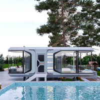 Villa Cápsula de Lujo para Turismo, Construcción Rápida, Desmontable, Ahorro de Energía, Cabaña Prefabricada, Alto Aislamiento, Supermercado