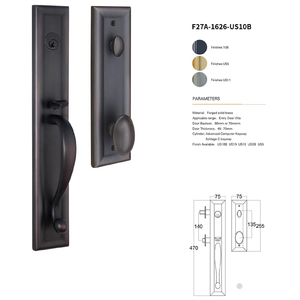 Serrure de porte de chambre en bois de luxe avec motif éléphant chinois, en cuivre massif, nouvelle serrure magnétique silencieuse américaine pour chambre à coucher - Product Image 1