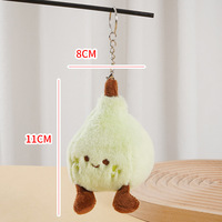 Mini jouet en peluche poire verte, porte-clés, pendentif fruit rembourré de qualité, coussin décoratif, breloque de sac, cadeau