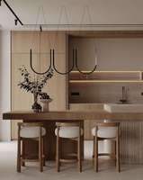 Vermonhouzz Armoire murale haute en bois pour appareils électroménagers encastrés, meuble de rangement de cuisine, armoire de style ferme moderne