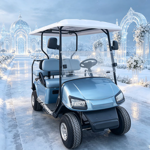 Carrito de Golf Eléctrico Humanizado con Compartimento de Almacenamiento Conveniente, Vehículo de Golf para Parques Temáticos y Comunidades de Retiro - Product Image 1