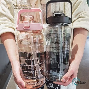 Minimalist Classic Design Plastic Water <b>Bottle</b> 2.0L Lightweight Portable Straw Handle Multi Color Options YACHUANGXIN VIETNAM - Product Image 4