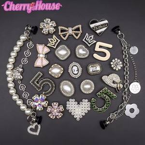 High Quality Designer Women Lady Clog <strong>Charms</strong> Decorations Bling Metal Crystal Clogs Luxury Shoe <strong>Charms</strong> - Product Image 1