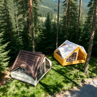 Tente de camping gonflable Peninsula Air House 10 m² en coton Oxford, quatre saisons, ouverture automatique rapide, imperméable et résistante à la pluie