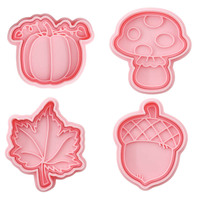 HY Emporte-pièces et moules à biscuits pour l'automne et Thanksgiving, motifs feuille d'érable, citrouille, gland