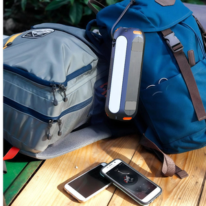 Alecter Solar <b>Bluetooth</b> <b>Speaker</b> Wireless Charging IPX6 Waterproof 3600mAh Battery 612g ABS+Silicone <b>Portable</b> Outdoor LED Light - Product Image 4