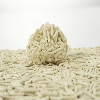 Litière pour chat, nouveau, populaire, forte, écologique, en vrac, fibre de pois naturelle, tofu