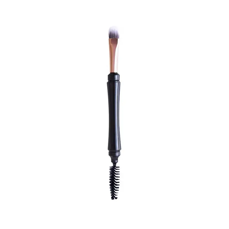 2024 migliore di alta qualità singolo ombretto Eyeliner spazzola per il trucco lungo manico in plastica nera spazzola cosmetica di bellezza Logo personalizzato